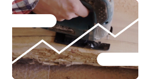 Pricing - Genius Platform 1 Video: Woodworking, power tool, hands.