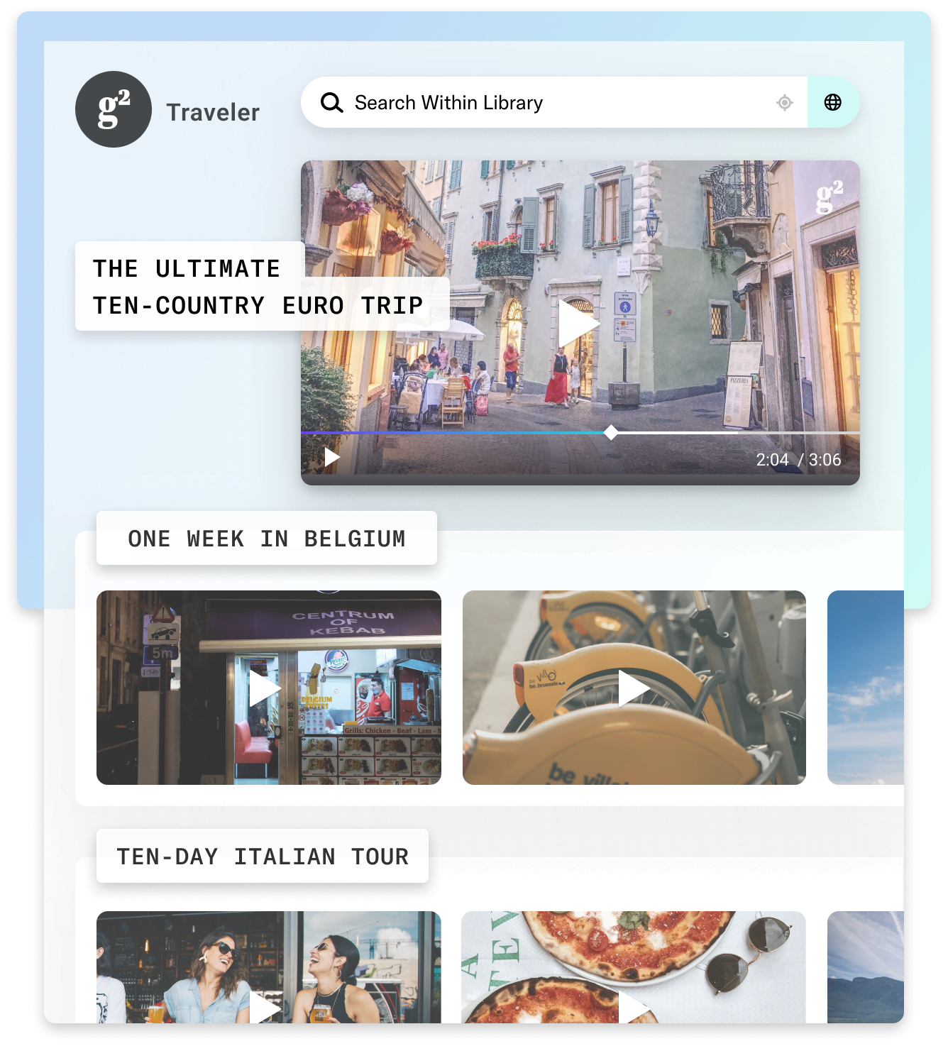 Genius 5 Video: Travel Media Interface Display
