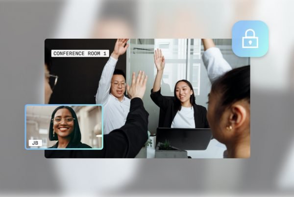 Video: Virtual meeting, high-five gesture