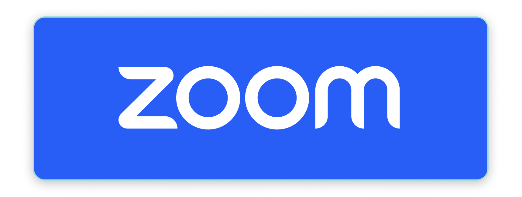 Video: Zoom logo, blue background